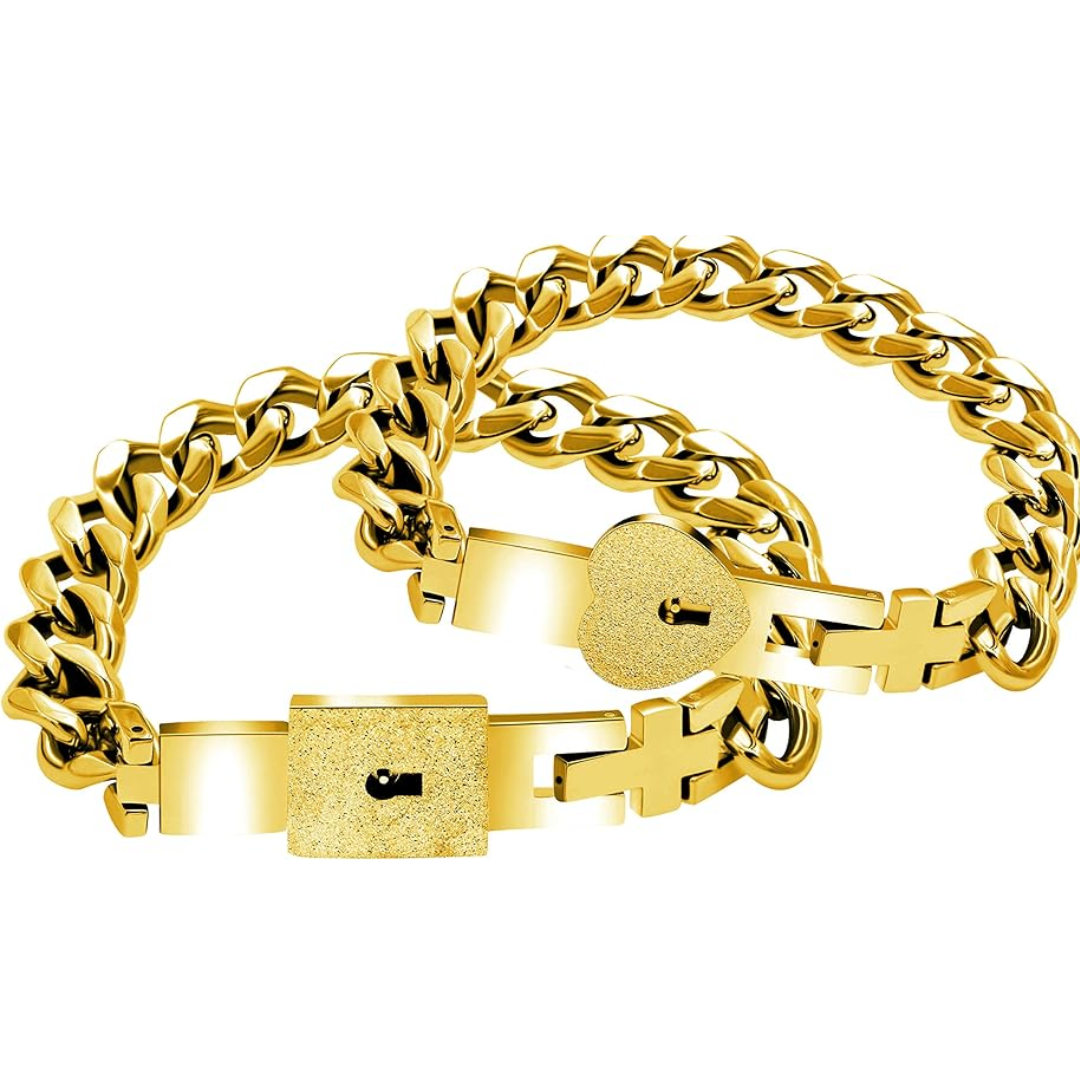 Juego de pulseras con llave para parejas